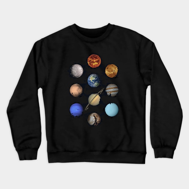 Solar System Crewneck Sweatshirt by Sitchko